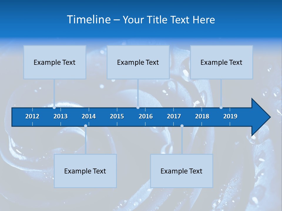 Facebook Cover Photo Blue Roses PowerPoint Template