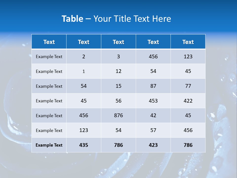 Facebook Cover Photo Blue Roses PowerPoint Template