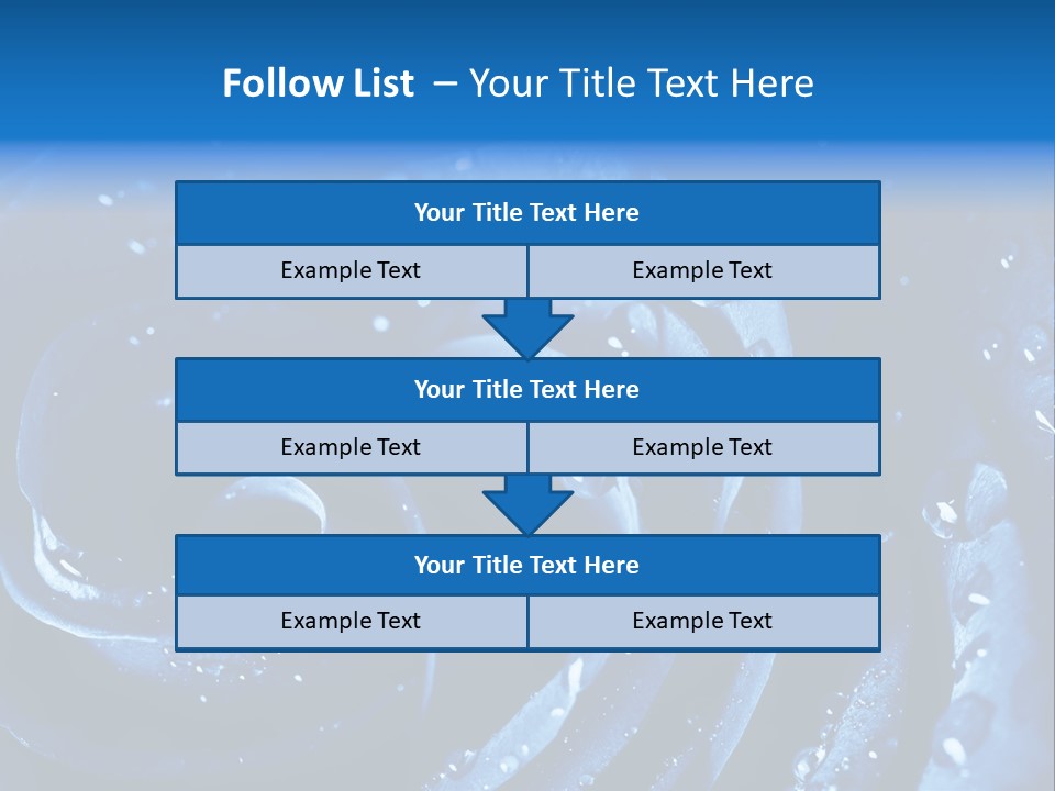 Facebook Cover Photo Blue Roses PowerPoint Template