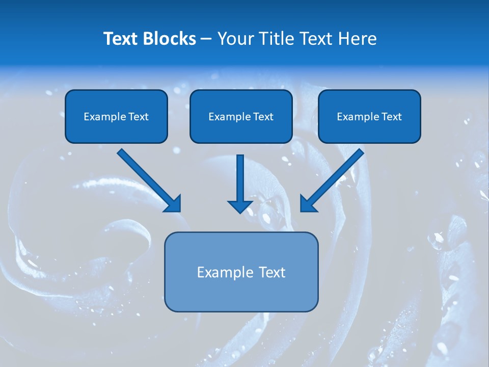 Facebook Cover Photo Blue Roses PowerPoint Template