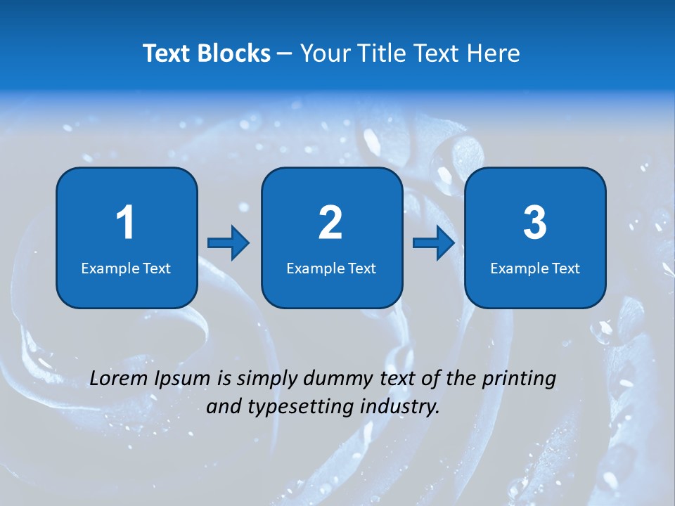 Facebook Cover Photo Blue Roses PowerPoint Template