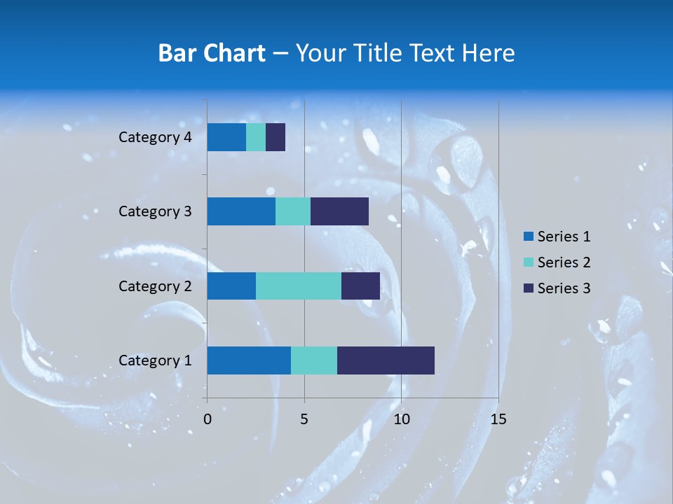 Facebook Cover Photo Blue Roses PowerPoint Template