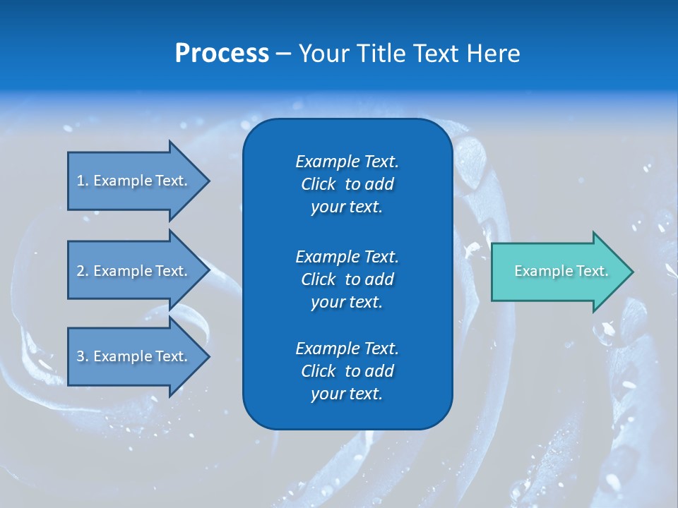 Facebook Cover Photo Blue Roses PowerPoint Template