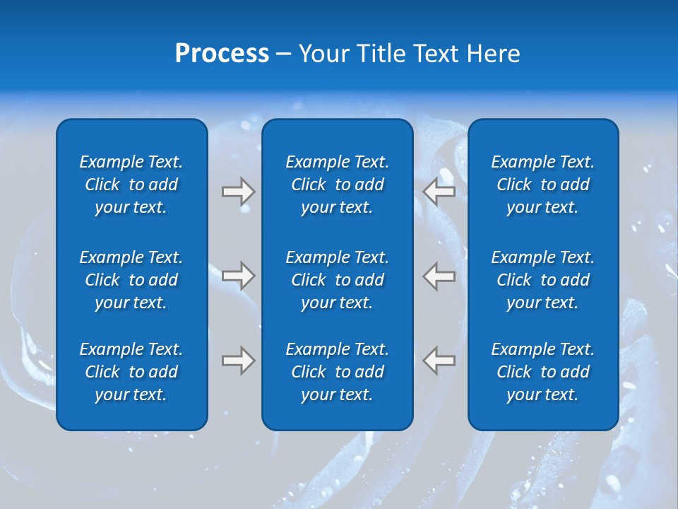 Facebook Cover Photo Blue Roses PowerPoint Template