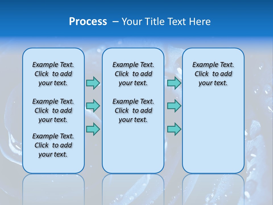 Facebook Cover Photo Blue Roses PowerPoint Template