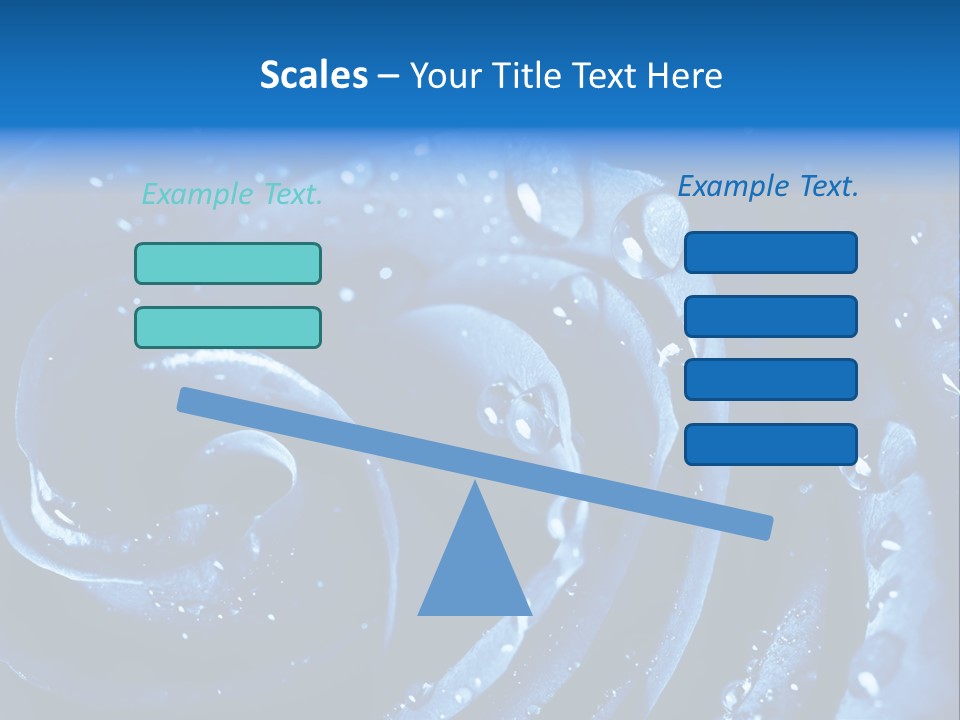 Facebook Cover Photo Blue Roses PowerPoint Template