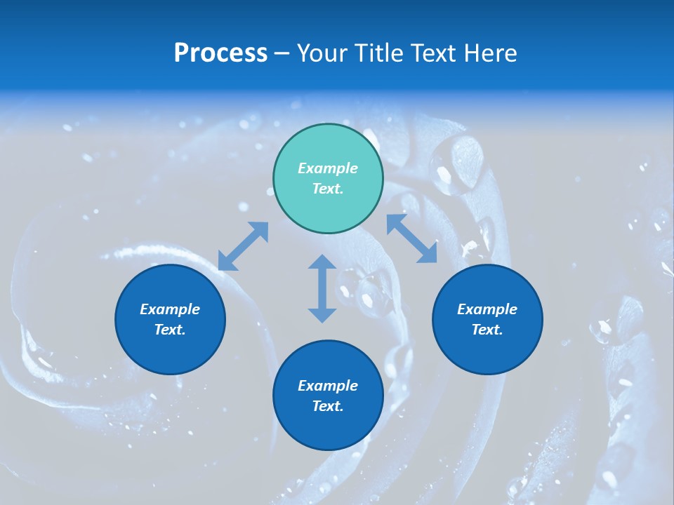 Facebook Cover Photo Blue Roses PowerPoint Template