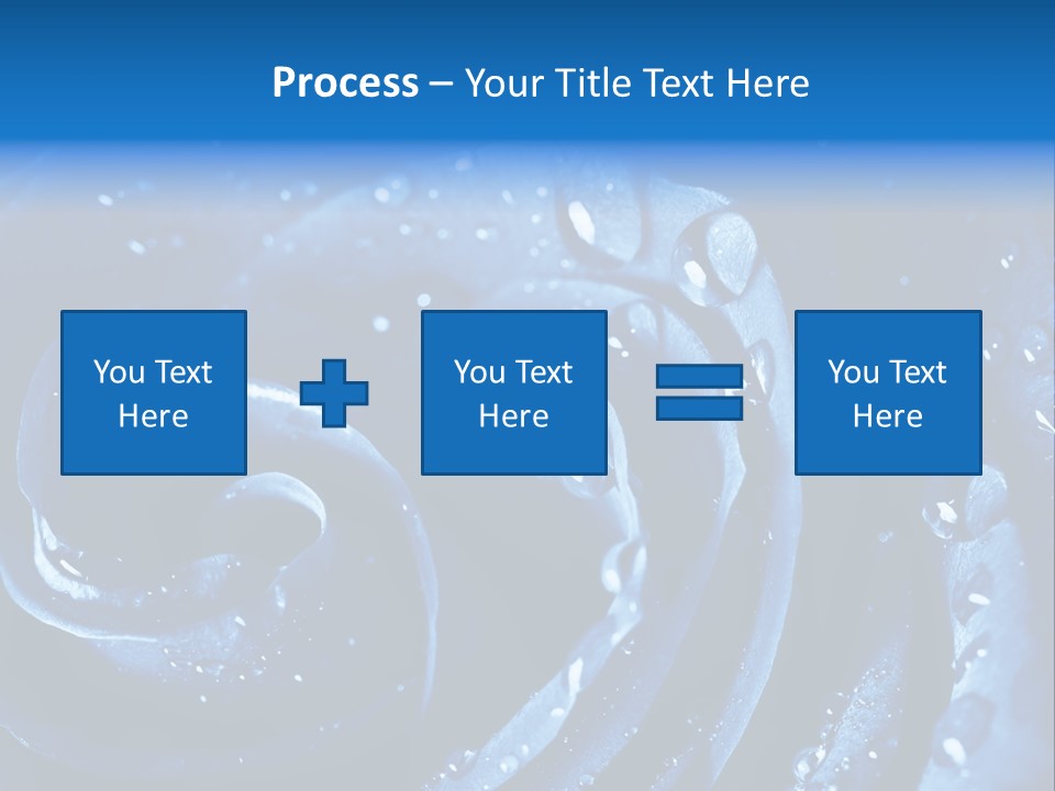 Facebook Cover Photo Blue Roses PowerPoint Template