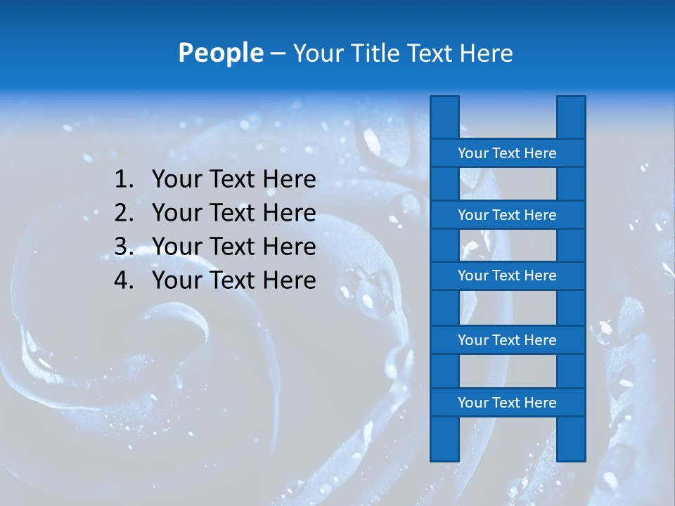 Facebook Cover Photo Blue Roses PowerPoint Template