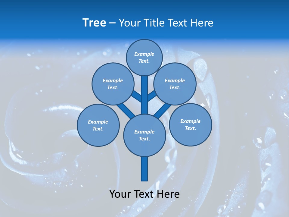 Facebook Cover Photo Blue Roses PowerPoint Template