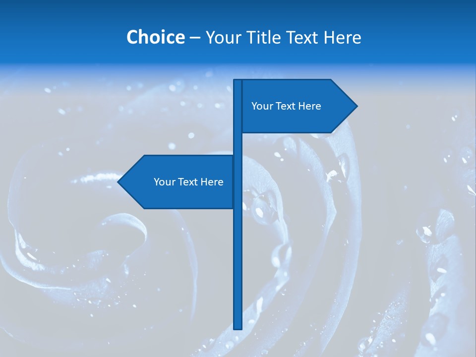 Facebook Cover Photo Blue Roses PowerPoint Template