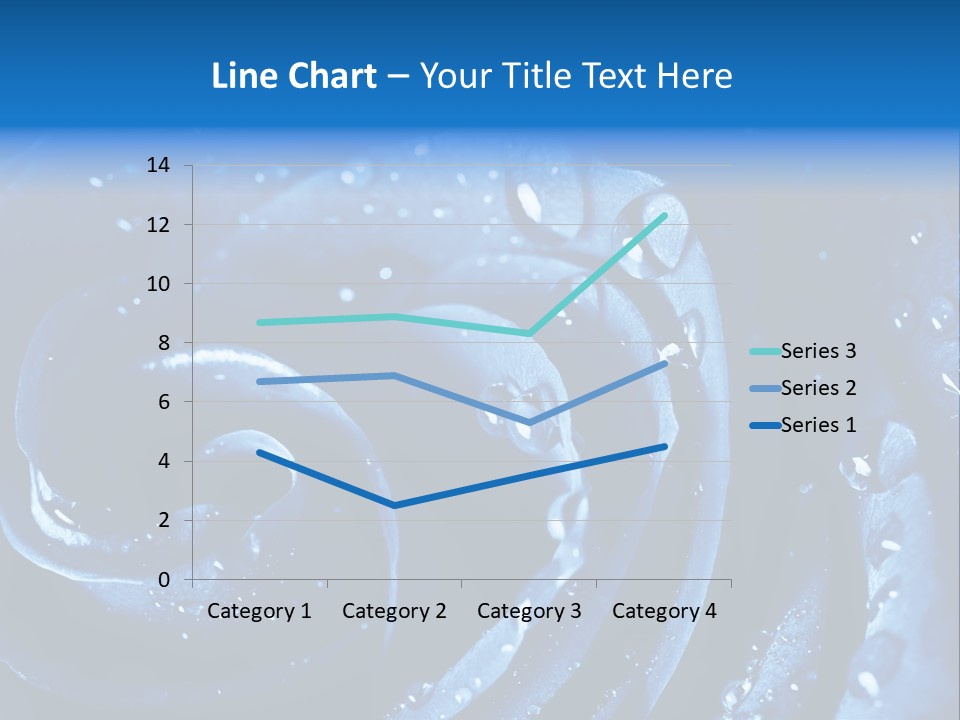 Facebook Cover Photo Blue Roses PowerPoint Template