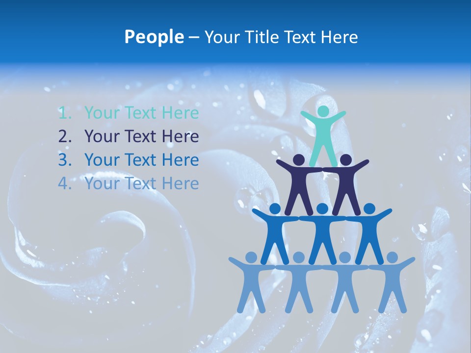 Facebook Cover Photo Blue Roses PowerPoint Template