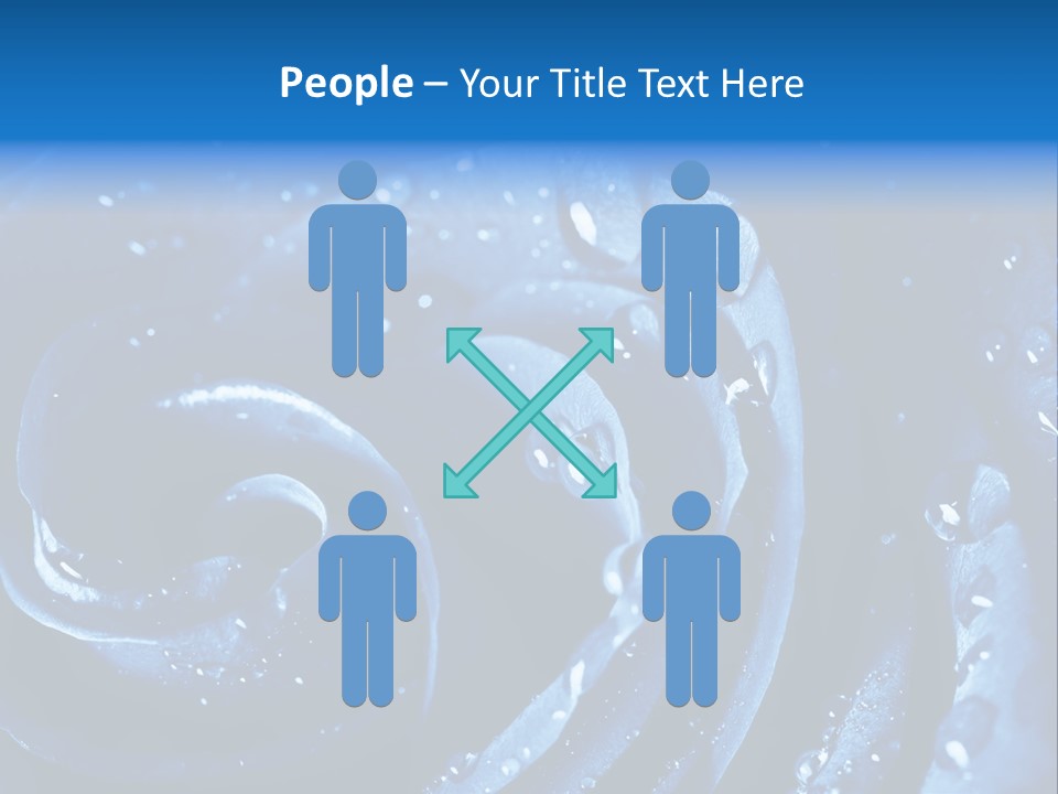 Facebook Cover Photo Blue Roses PowerPoint Template