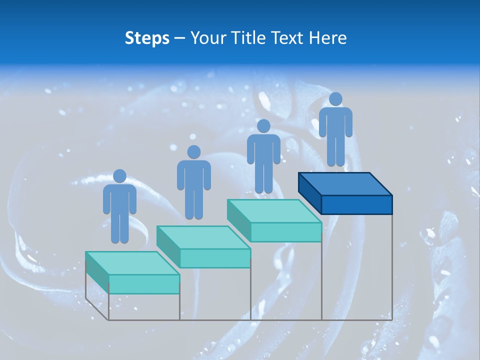 Facebook Cover Photo Blue Roses PowerPoint Template