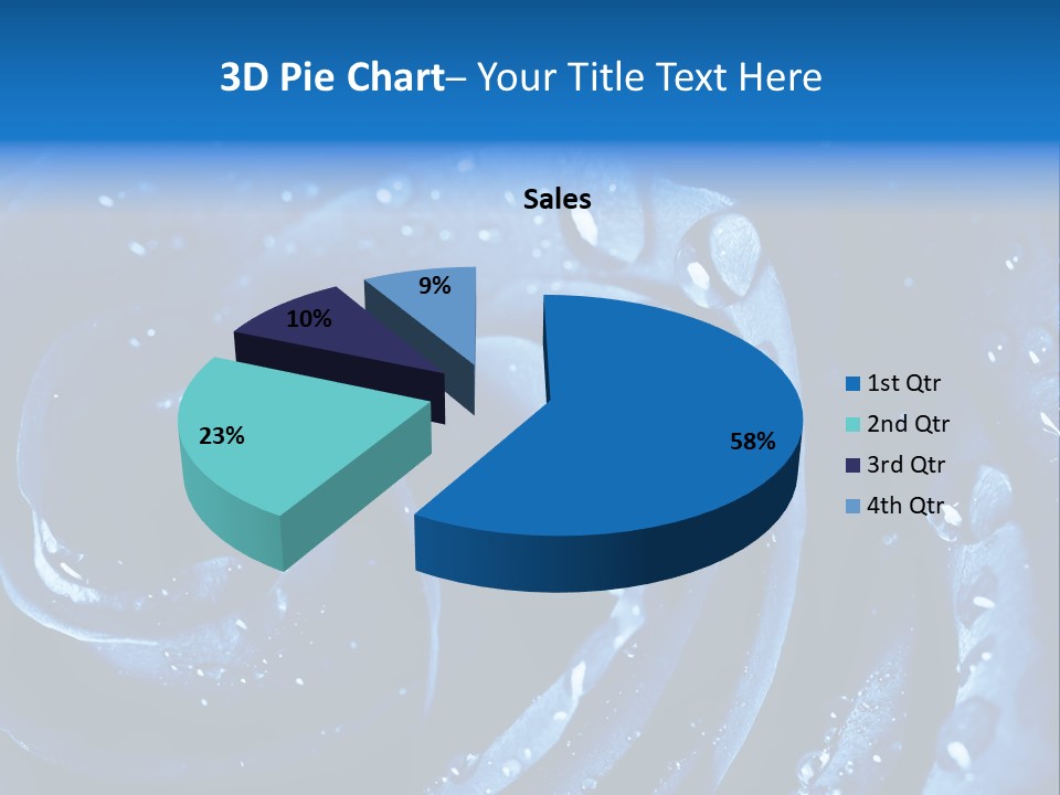 Facebook Cover Photo Blue Roses PowerPoint Template