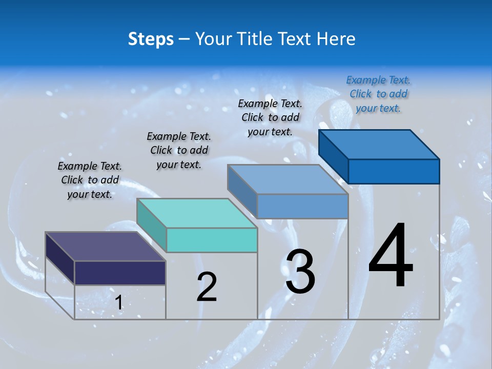 Facebook Cover Photo Blue Roses PowerPoint Template