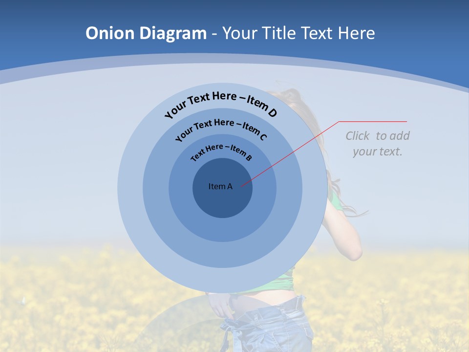 Girl Summer Outdoor PowerPoint Template