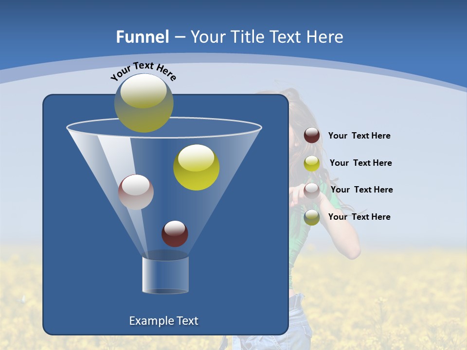 Girl Summer Outdoor PowerPoint Template