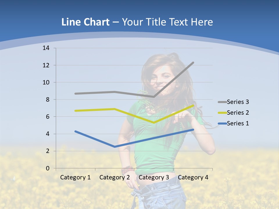 Girl Summer Outdoor PowerPoint Template