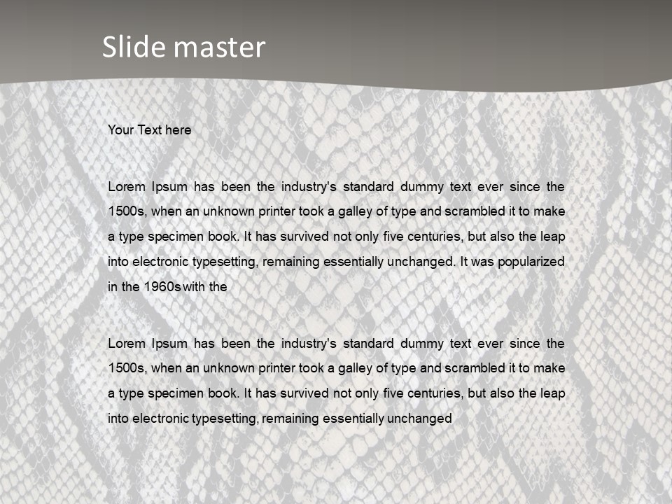 Snake Texture PowerPoint Template