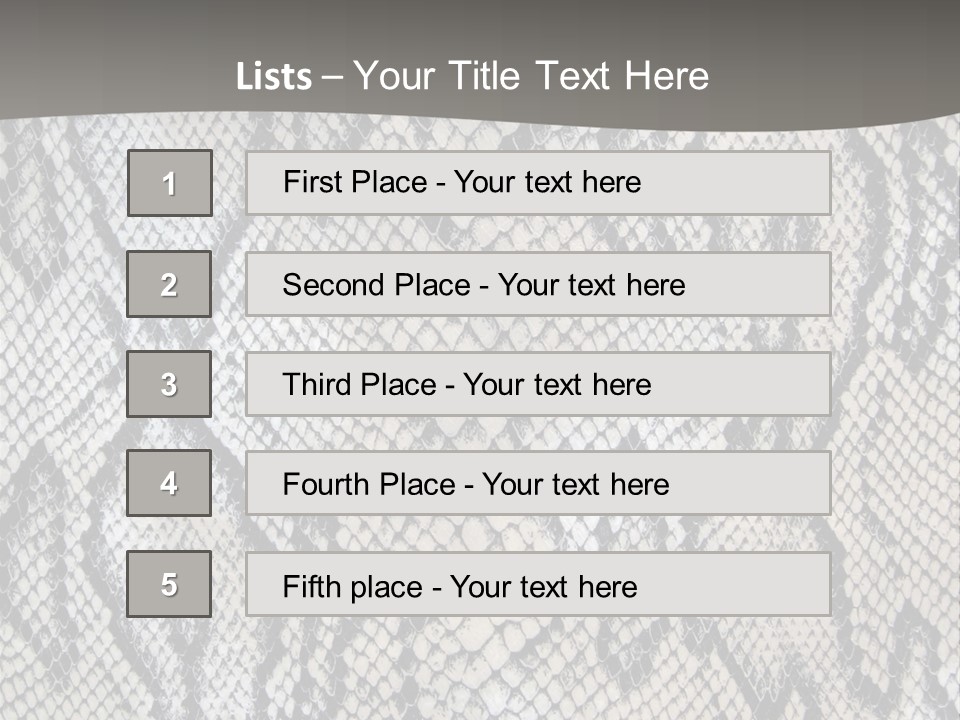 Snake Texture PowerPoint Template