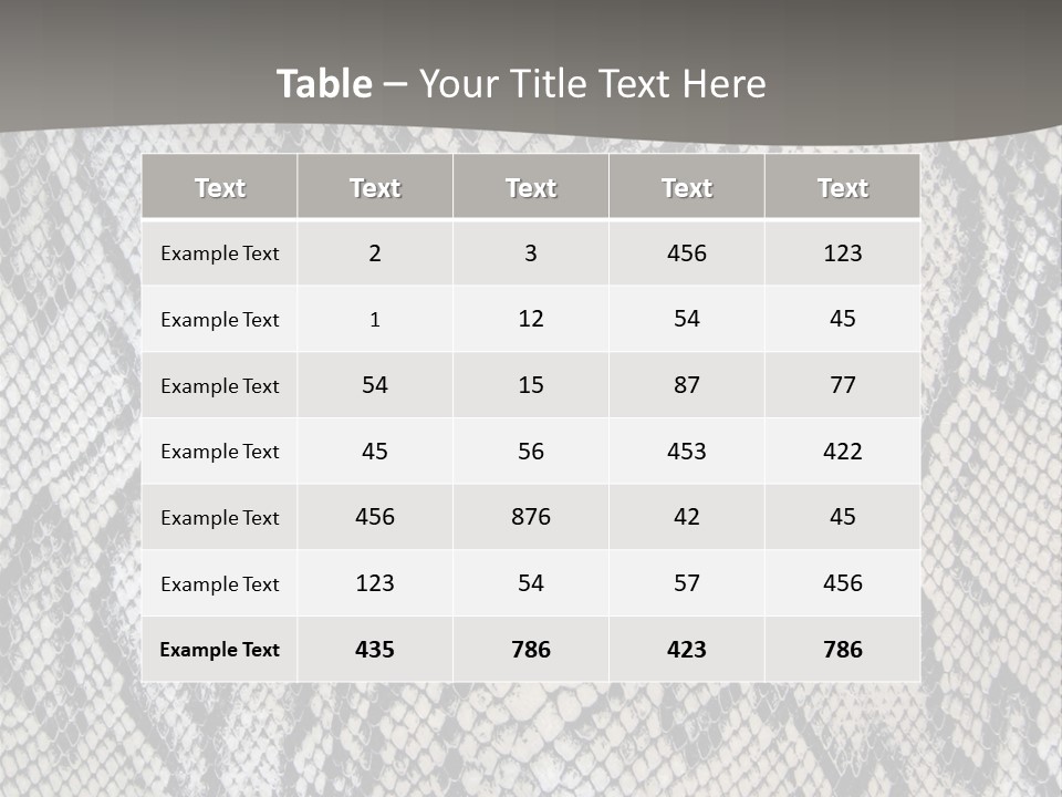 Snake Texture PowerPoint Template