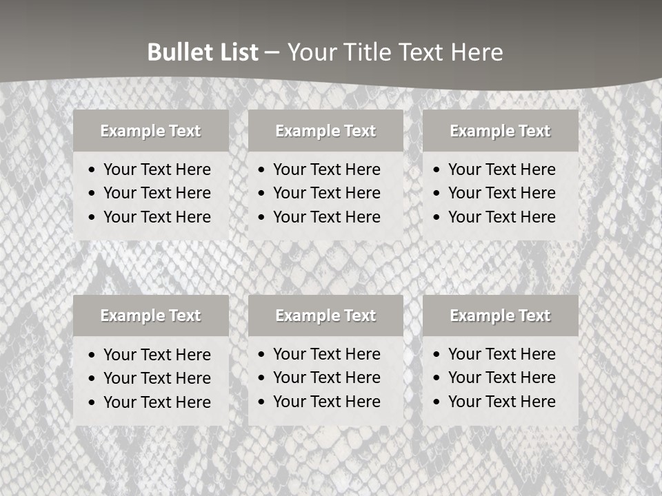 Snake Texture PowerPoint Template