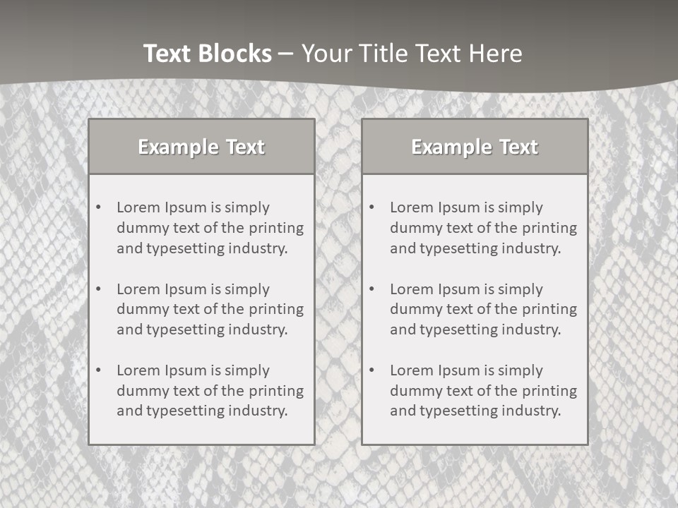 Snake Texture PowerPoint Template