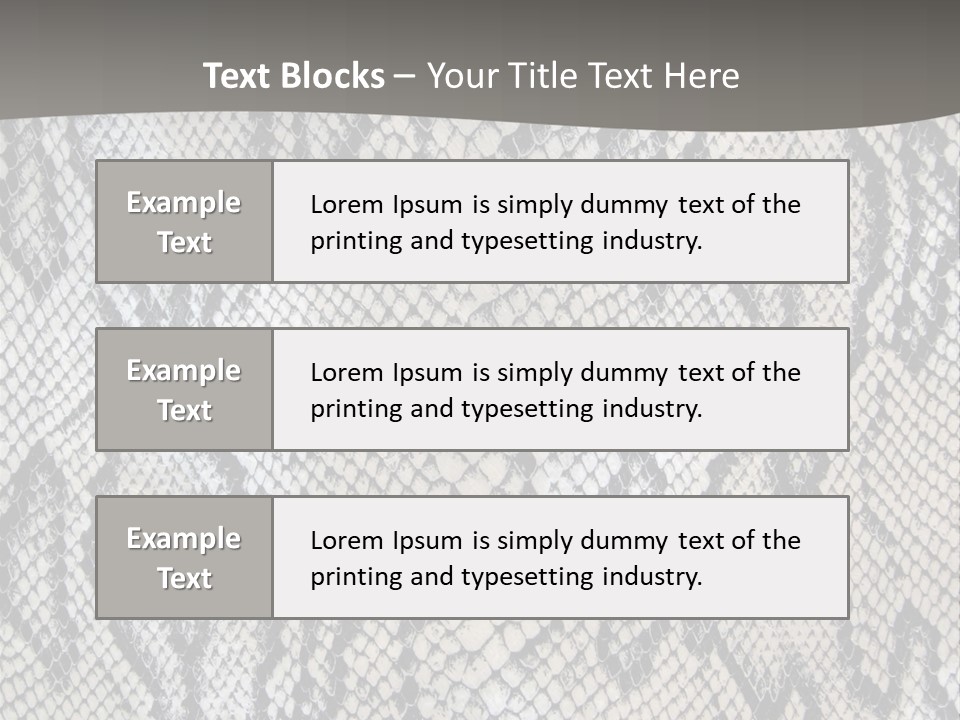 Snake Texture PowerPoint Template