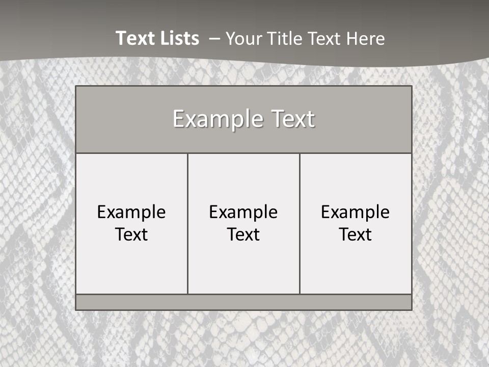 Snake Texture PowerPoint Template