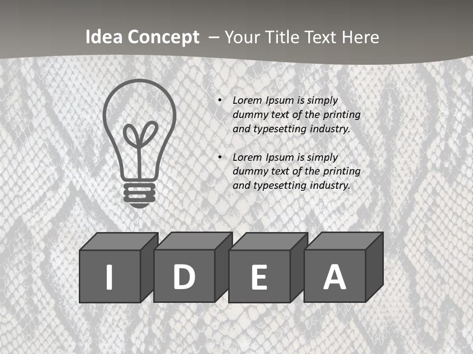 Snake Texture PowerPoint Template
