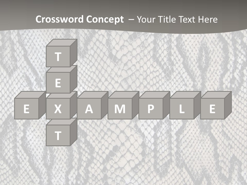 Snake Texture PowerPoint Template