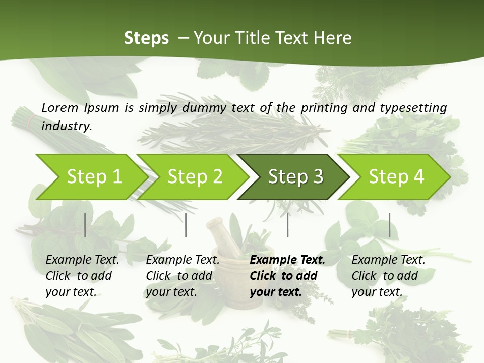 Natural Herbs PowerPoint Template