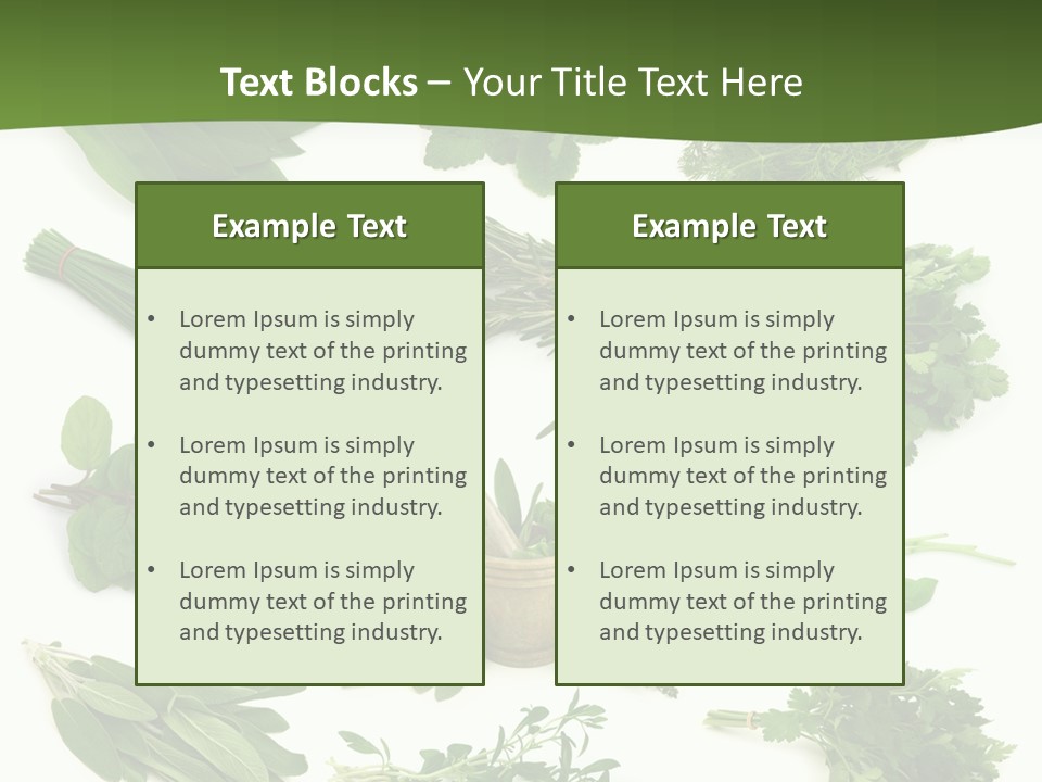 Natural Herbs PowerPoint Template