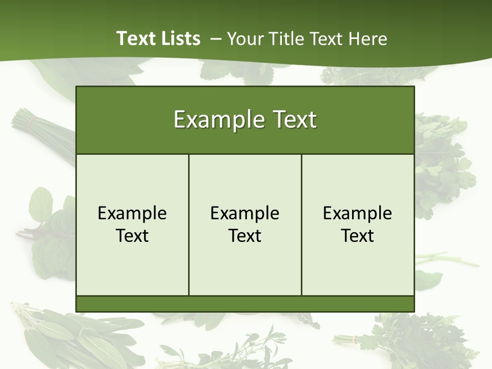 Natural Herbs PowerPoint Template