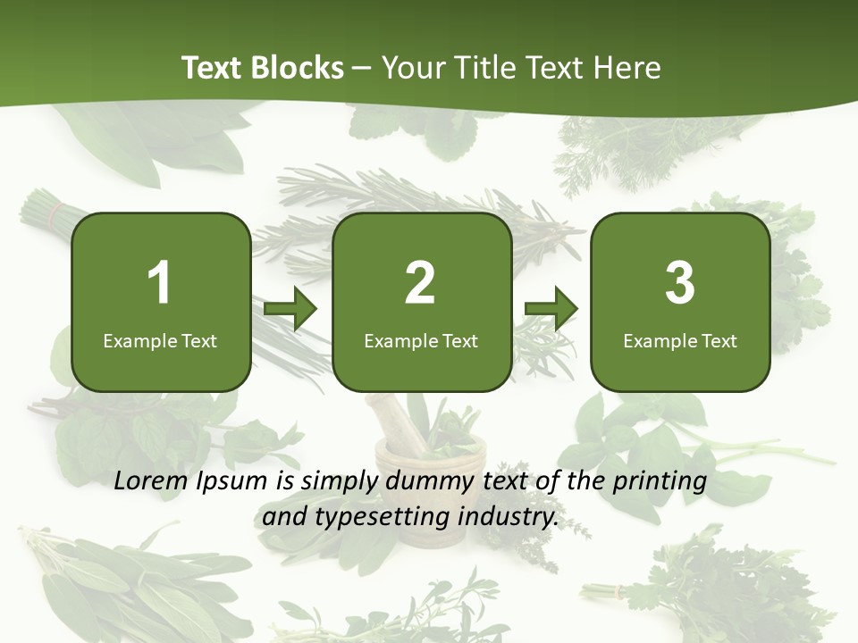 Natural Herbs PowerPoint Template