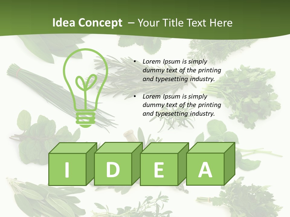Natural Herbs PowerPoint Template