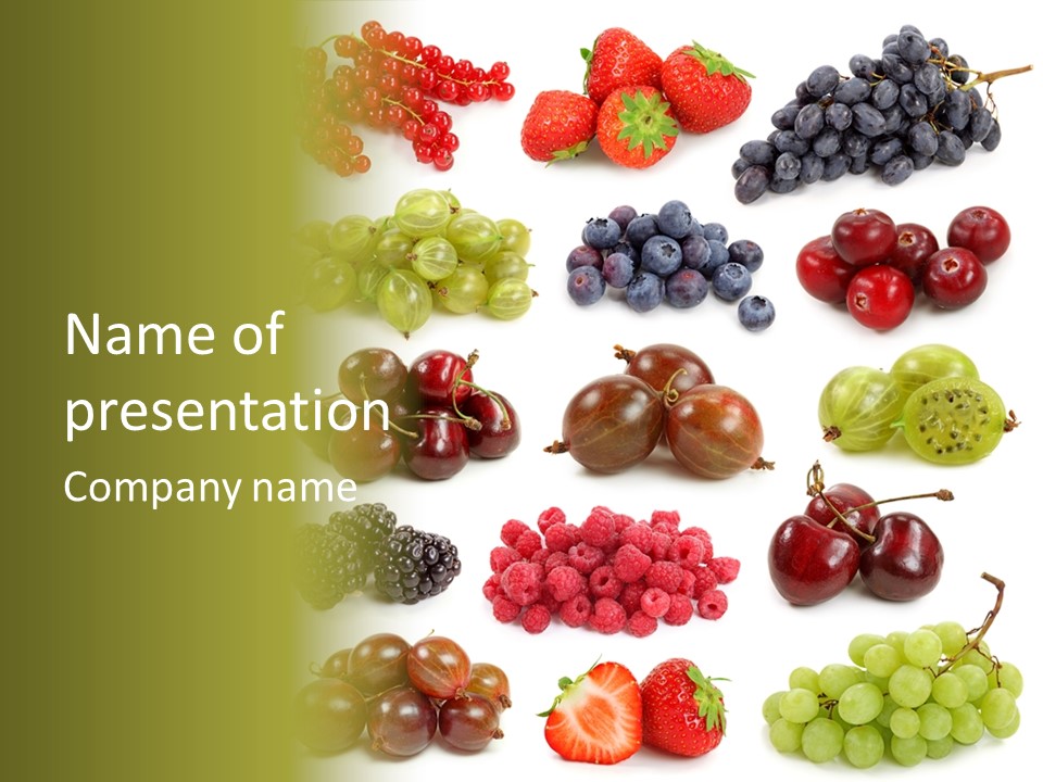 Fresh Berries PowerPoint Template