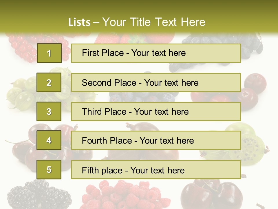 Fresh Berries PowerPoint Template