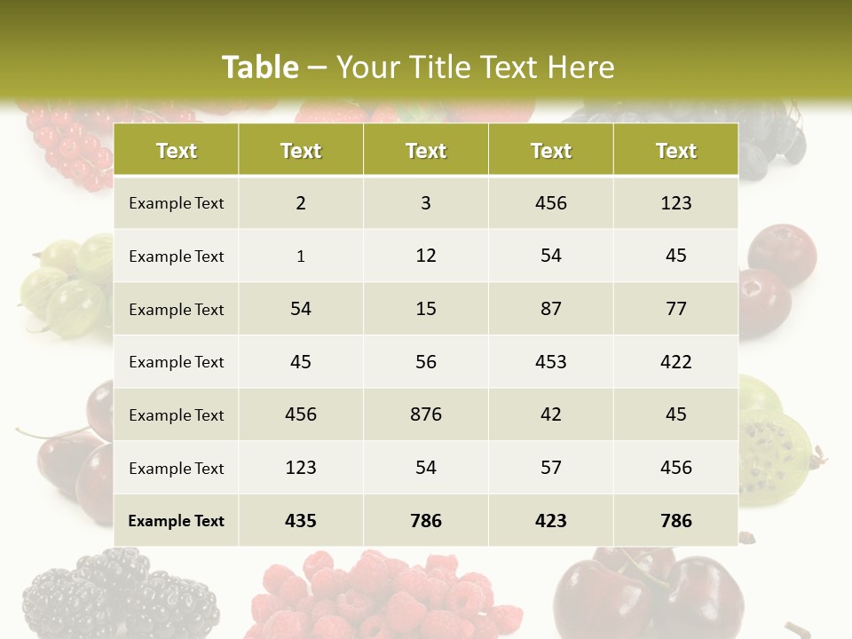 Fresh Berries PowerPoint Template