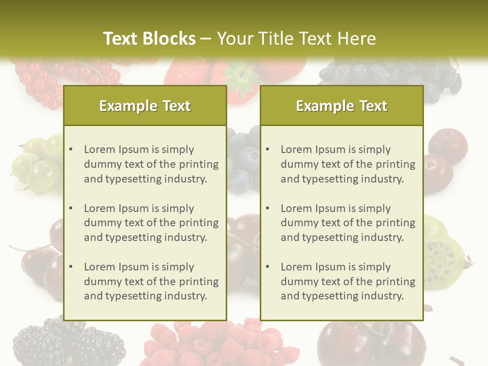 Fresh Berries PowerPoint Template