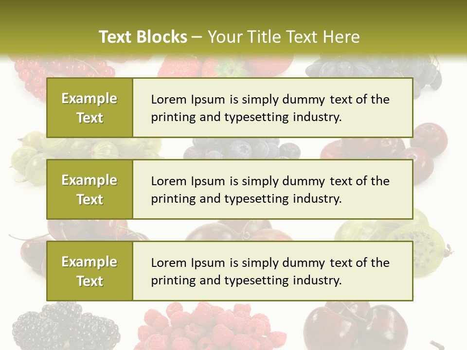 Fresh Berries PowerPoint Template