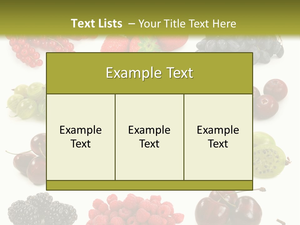Fresh Berries PowerPoint Template