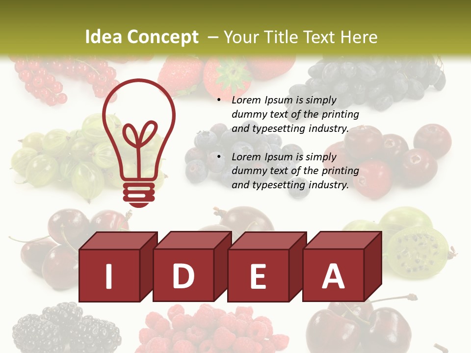 Fresh Berries PowerPoint Template
