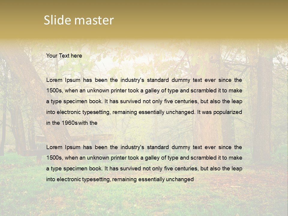 Breakfast Fence Rural PowerPoint Template