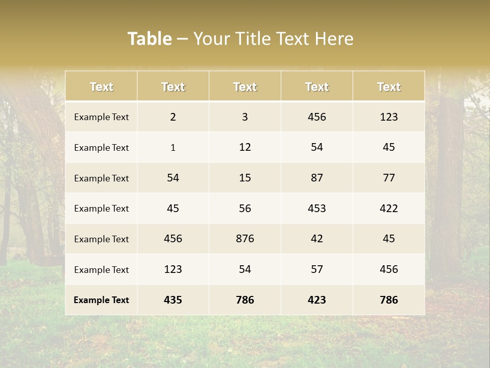 Breakfast Fence Rural PowerPoint Template