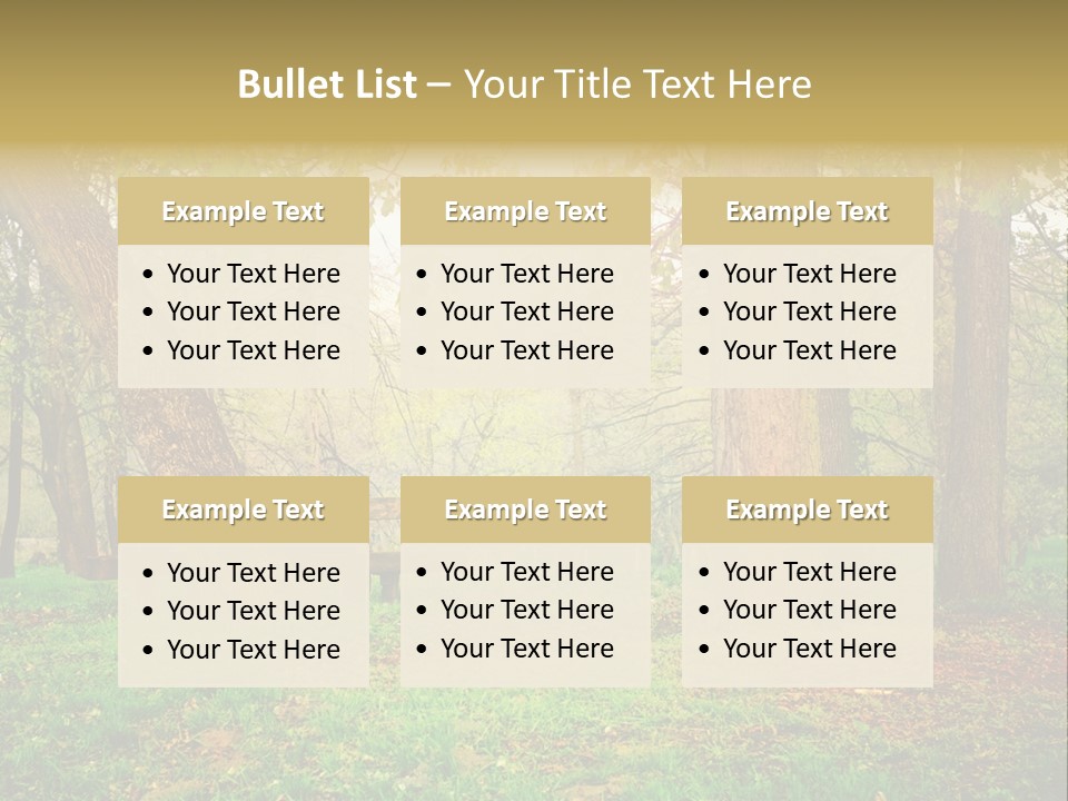 Breakfast Fence Rural PowerPoint Template
