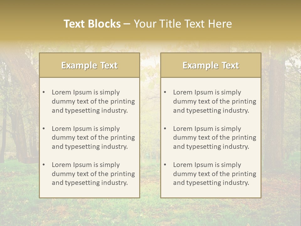 Breakfast Fence Rural PowerPoint Template