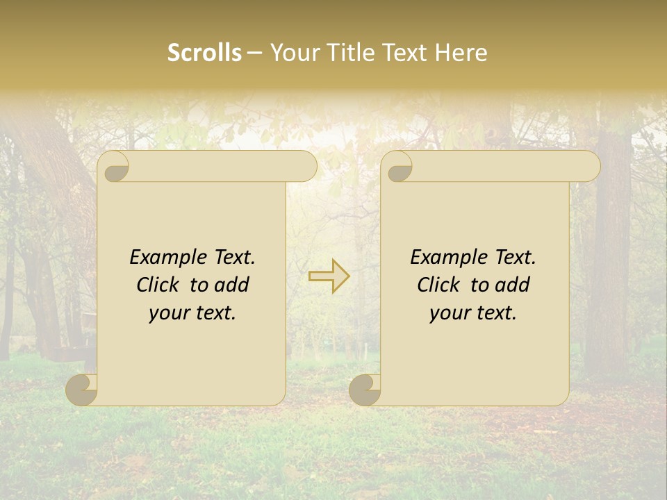 Breakfast Fence Rural PowerPoint Template